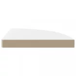 2 db magasfényű fehér MDF lebegő sarokpolc 35 x 35 x 3,8 cm