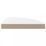323909  Floating Corner Shelves 4 pcs High Gloss White 35x35x3,8 cm MDF