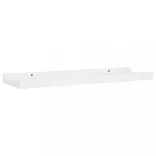 2 db fehér MDF szegélypolc képkeretekhez 40 x 9 x 3 cm