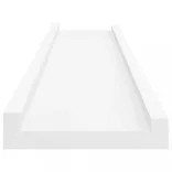 2 db fehér MDF szegélypolc képkeretekhez 40 x 9 x 3 cm