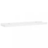 2 db fehér MDF szegélypolc képkeretekhez 60 x 9 x 3 cm