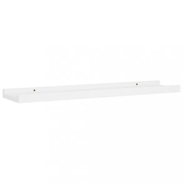 2 db fehér MDF szegélypolc képkeretekhez 60 x 9 x 3 cm