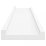 2 db fehér MDF szegélypolc képkeretekhez 60 x 9 x 3 cm