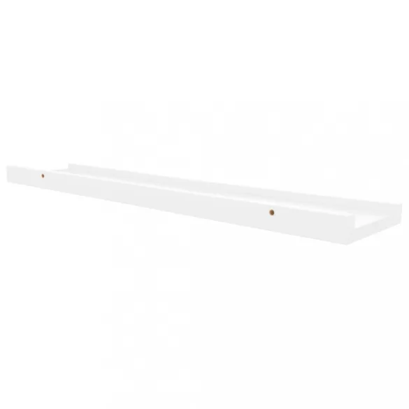2 db fehér MDF szegélypolc képkeretekhez 60 x 9 x 3 cm