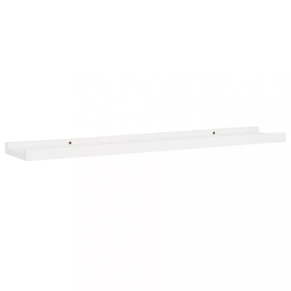 2 db fehér MDF szegélypolc képkeretekhez 80 x 9 x 3 cm