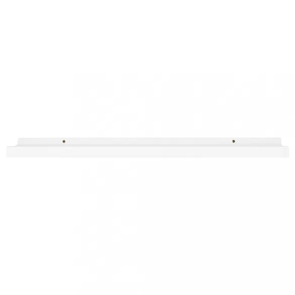 2 db fehér MDF szegélypolc képkeretekhez 80 x 9 x 3 cm
