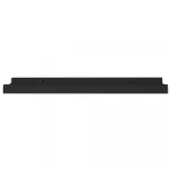 2 db fekete MDF szegélypolc képkeretekhez 40 x 9 x 3 cm