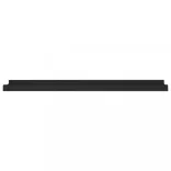 2 db fekete MDF szegélypolc képkeretekhez 60 x 9 x 3 cm