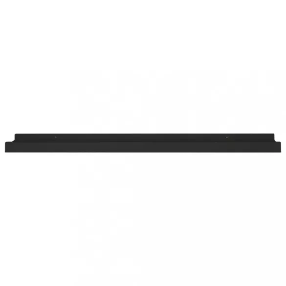 2 db fekete MDF szegélypolc képkeretekhez 60 x 9 x 3 cm