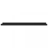 2 db fekete MDF szegélypolc képkeretekhez 80 x 9 x 3 cm