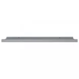 2 db szürke MDF szegélypolc képkeretekhez 80 x 9 x 3 cm