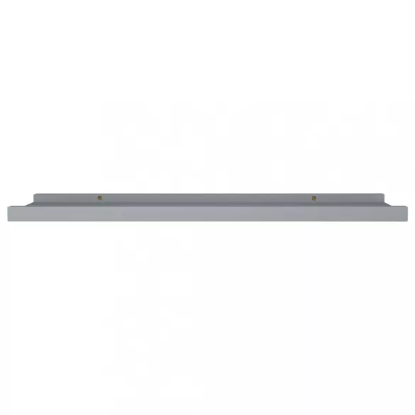 2 db szürke MDF szegélypolc képkeretekhez 80 x 9 x 3 cm