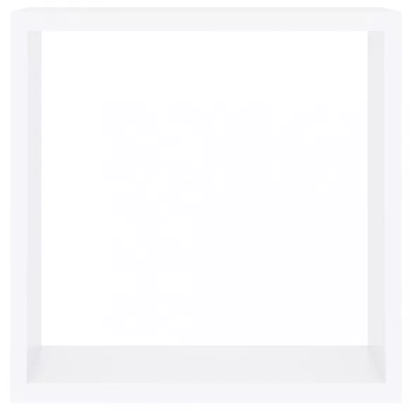 3 db fehér MDF fali kockapolc