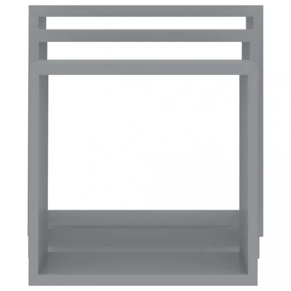 3 db szürke MDF fali kockapolc