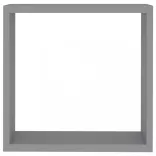 3 db szürke MDF fali kockapolc