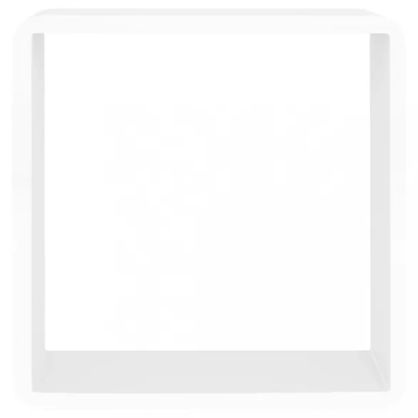 3 db fehér MDF fali kockapolc