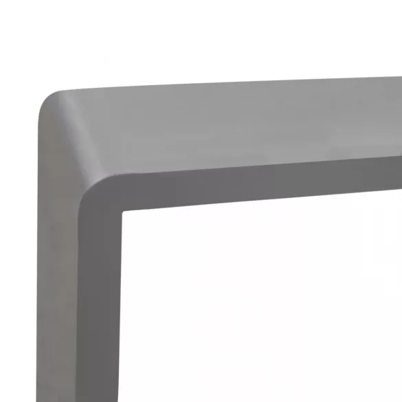 3 db szürke MDF fali kockapolc