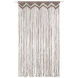 tópszínű makramé pamutfüggöny 140 x 240 cm