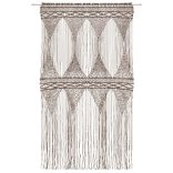 tópszínű makramé pamutfüggöny 140 x 240 cm