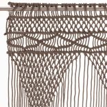 tópszínű makramé pamutfüggöny 140 x 240 cm