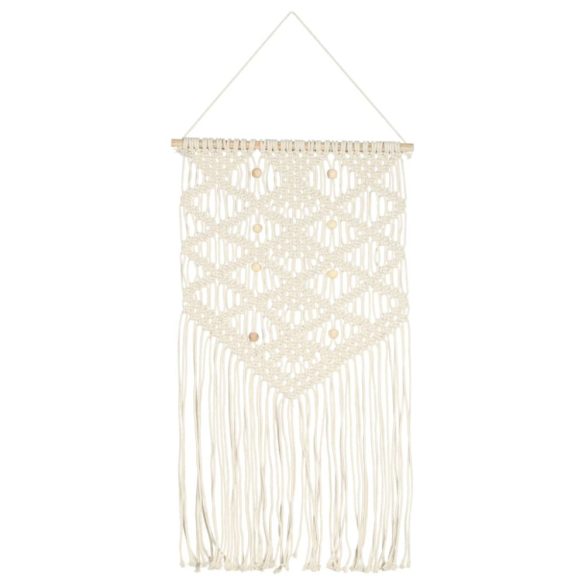 pamut makramé fali dísz 40 x 80 cm