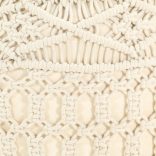 kézzel készült makramé pamutpuff 45 x 30 cm