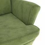 világoszöld bársonyfotel