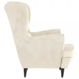 krémfehér bársonyfotel