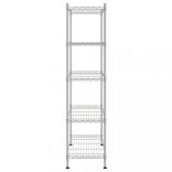 5 szintes króm tárolópolc 90 x 35 x 180 cm 250 kg