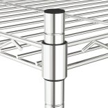 3 szintes króm tárolóállvány kerekekkel 150 kg 60 x 35 x 81 cm