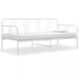 fehér fém kanapéágy-keret 90 x 200 cm