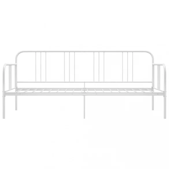 fehér fém kanapéágy-keret 90 x 200 cm