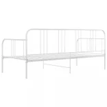 fehér fém kanapéágy-keret 90 x 200 cm