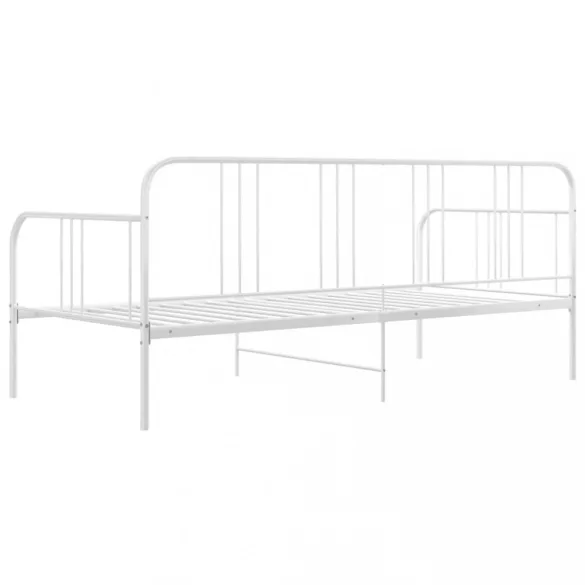 fehér fém kanapéágy-keret 90 x 200 cm