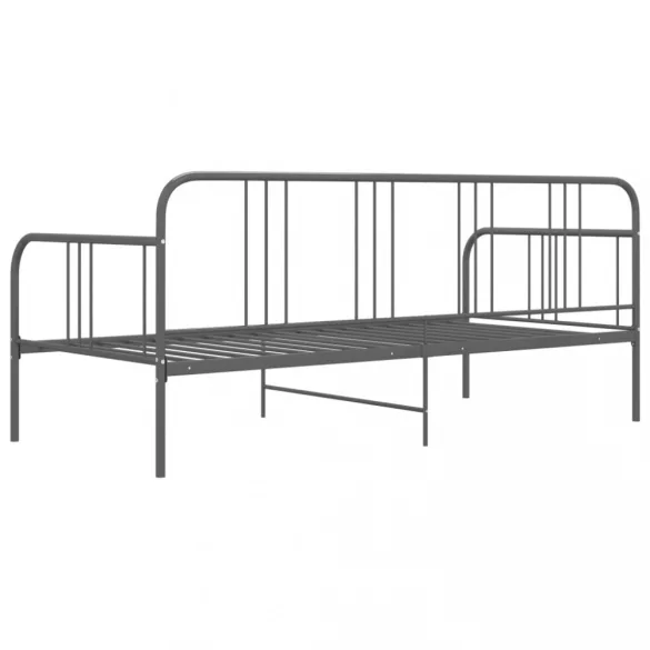 szürke fém kanapéágy-keret 90 x 200 cm