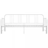 fehér fém kihúzható kanapéágy-keret 90 x 200 cm