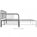 szrüke fém kihúzható kanapéágy-keret 90 x 200 cm