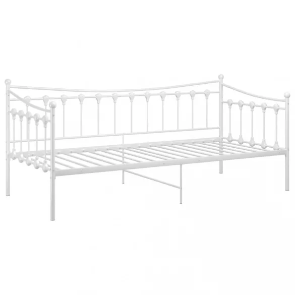 fehér fém kanapéágykeret 90 x 200 cm