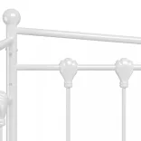 fehér fém kanapéágykeret 90 x 200 cm