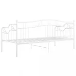 fehér fém kanapéágykeret 90 x 200 cm