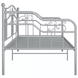 szürke fém kanapéágy-keret 90 x 200 cm