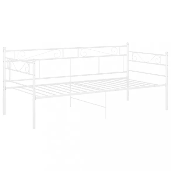 fehér fém kanapéágykeret 90 x 200 cm