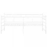 fehér fém kihúzható kanapéágy-keret 90 x 200 cm