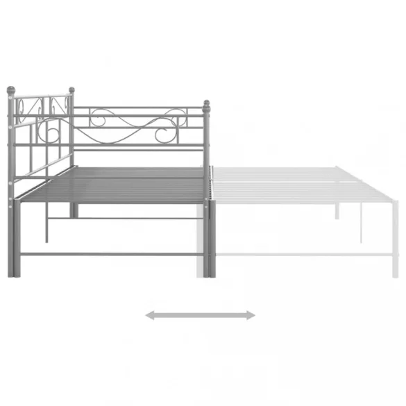 szrüke fém kihúzható kanapéágy-keret 90 x 200 cm