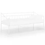 fehér fém kanapéágykeret 90 x 200 cm