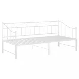 fehér fém kihúzható kanapéágykeret 90 x 200 cm