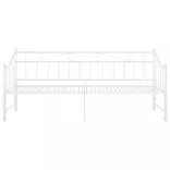 fehér fém kihúzható kanapéágykeret 90 x 200 cm