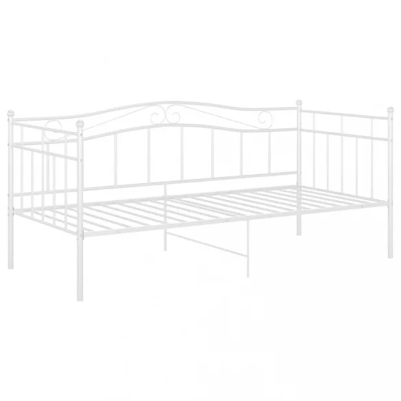 fehér fém kanapéágykeret 90 x 200 cm