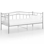 szürke fém kanapéágy-keret 90 x 200 cm