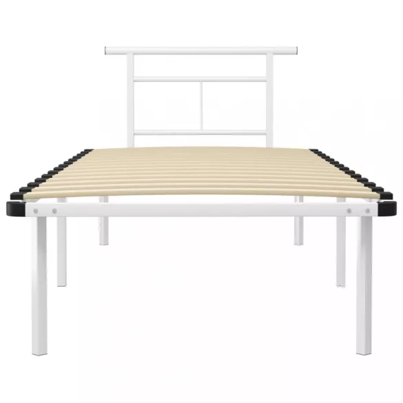fehér fém ágykeret 90 x 200 cm